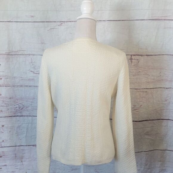 Anthropologie Angel of The North Vero Knit Moto Zip Sweater Size Large - Picture 5 of 8